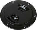 Sea-Dog Quarter-Turn Smooth Deck Plate w/Internal Collar - Black - 8"