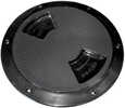 Quarter-Turn Textured Deck Plate with Internal Collar - Black - 8"&nbsp;The Sea-Dog&reg; Quarter-Turn Deck Plate is constructed of UV stabilized ABS. Features a new locking system that prevents over t...