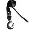 Winch Strap Replacement with Tail - 16'16' Replacement winch strap constructed of 7,000 lb. polyester belt and 6,600 lb. drop forged snap hook. These models have a sewn tail for drum installation. &nb...