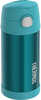 Thermos FUNtainer; Stainless Steel Insulated Teal Water Bottle w/Straw - 12oz