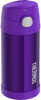 Thermos FUNtainer; Stainless Steel Insulated Purple Water Bottle w/Straw - 12oz