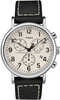 Men's Weekender&reg; Chronograph 40mm Watch - White Dial/Black Leather StrapThe Weekender collection is all about versatility. Easily switch it up with interchangeable slip-thru and quick-release stra...