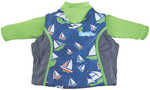 Puddle Jumper Kids 2-in-1 Life Jacket &amp; Rash Guard - Sailboards - 33-55lbs