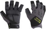 Mustang Ep 3250 Open Finger Gloves - Large - Grey/black