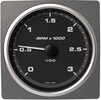 4-3/8" (110mm) AcquaLink&reg; Tachometer 3000 RPM - 12/24V - Black Dial &amp; BezelThe VDO Marine Tachometer displays RPM information received from the VDO Marine AcquaLink&reg; NavBox or the NMEA 200...