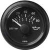 2-1/16" (52MM) Viewline Oil Pressure Gauge 80 PSI/5 Bar - 8-32V - Black Dial &amp; Round BezelFeatures:Color: BlackPanel hole diameter: 52 mm - 2 1/16"Range: 0 to 80 PSILens: Dual - Anti-Fog