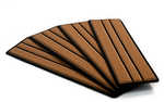 Brushed 6mm 4-Piece Step Kit - 3.75" x 12.75" - Mocha/Black Faux Teak95.25mm x 323.85mm x 6mmGreat for slippery trailer fenders, steps, and boat ladders SeaDek Step Kits are made from our 6mm thick PE...