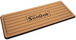 Faux Teak Helm Station Pad - 16" x 39" 13mm - Large - Faux Teak with Black Laser SD Logo The Faux Teak Anti-Fatigue Helm Station Pad is a large, 16" x 39" mocha over black helm pad with routed teak li...