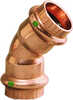 Viega ProPress 1/2" - 45&deg; Copper Elbow Double Press Connection Smart Technology