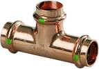 1/2" Copper Tee - Triple Press Connection - Smart Connect TechnologyFeatures:For use with ASTM B88 tubingCopperPress connectionComponents:EPDM sealing elements&nbsp;