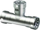 MegaPress 1-1/2" Stainless Steel 304 Tee - Triple Press Connection - Smart Connect TechnologyFeatures:304 stainless steelPress connectionComponents:FKM sealing elements