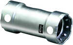 MegaPress 3/4" Stainless Steel 304 Coupling without Stop - Double Press Connection - Smart Connect TechnologyFeatures:304 stainless steelPress connectionComponents:FKM sealing elements&nbsp;