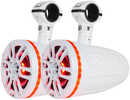 HYDRO 6.5" 2-Way Wakeboard Pod Tower Speakers w/1" Compression Driver &amp; RGB LED Lights - 450W - WhiteThe DS18 Hydro All Elements Series is compromised of many components and accessories to make an...