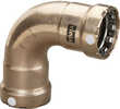 MegaPress 3/4" 90&deg; Copper Nickel Elbow - Double Press Connection - Smart Connect TechnologyFeatures:Size: 3/4"CuNiFe 90/10Press connectionComponents:&nbsp;FKM sealing element