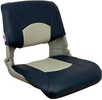 Skipper Standard Folding Seat - Grey/BlueInjection Molded Seats With Interlocking hinge For Greater Structural Support. Extra Wide Seat, Premium High Quality Upholstery For All Day Comfort, With Synth...