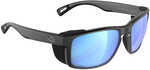 H2Optix Reef Sunglasses Matt Gun Metal, Grey Blue Flash Mirror Lens Cat.3 - AntiSalt Coating w/Floatable Cord