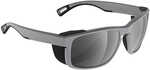 H2Optix Reef Sunglasses Matt Grey Silver Flash Mirror Lens Cat.3 - AntiSalt Coating w/Floatable Cord