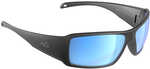 H2Optix Stream Sunglasses Matt Gun Metal, Grey Blue Flash Mirror Lens Cat.3 - AntiSalt Coating w/Floatable Cord
