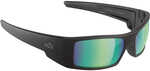 H2Optix Waders Sunglasses Matt Black, Brown Green Flash Mirror Lens Cat.3 - AntiSalt Coating w/Floatable Cord