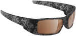 H2Optix Waders Sunglasses Matt Tiger Shark, Brown Lens Cat.3 - AntiSalt Coating w/Floatable Cord