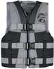 Teen Nylon Life Jacket - Grey/BlackFeatures:Adjustable belts and chest strap to keep vest from riding upGreat for skiing, boating, fishing, or relaxing on the waterBetter fit for teens transitioning f...