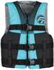 Teen Nylon Life Jacket - Aqua/BlackFeatures:Adjustable belts and chest strap to keep vest from riding upGreat for skiing, boating, fishing, or relaxing on the waterBetter fit for teens transitioning f...