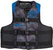 Adult Nylon Life Jacket - L/XL - Blue/BlackFeatures:Adjustable belts and chest strap to keep vest from riding upGreat for skiing, boating, fishing, or relaxing on the waterU.S. Coast Guard approved an...