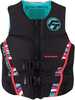 Full Throttle Women's Rapid-dry Flex-back Life Jacket - Xs Pink/black