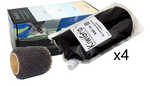 4 - 1 Liter Pouches &nbsp;- Black with 4" RollerKiwiGrip is a durable, non-skid deck coating system developed by New Zealand yachtsmen specifically for use on boats. Most other traction or anti-slip c...
