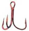 Eagle Claw Treble Hook Red Round 3X Md#: L934RDG-4