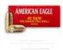 40 S&W 165 Grain Full Metal Jacket 50 Rounds Federal Ammunition