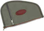 Signature Series Heart-Shaped Handgun Case W/Pocket Olive Drab - 8" - Heavy-Duty Dry-Wax Finish - Interior Cotton battin