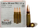 Model: 7.62X39mm FMJ Caliber: 7.62X39 Grains: 123Gr Type: Full Metal Jacket Units Per Box: 20 Manufacturer: Sterling Model: 7.62X39mm FMJ Mfg Number: SRL8698779967284