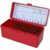 MTM Case-Gard Rm6030 Flip-Top For .243/.308 Win/.220 Swift Red Polypropylene 50Rd