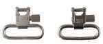 Uncle Mikes QD Swivels For Auto Single Shot Ruger® Carbines 115 1" Nickel-Plated - Fore End Adapter Fits Barrel