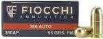 Manufacturer: Fiocchi AmmoMfg No: 380APSize / Style: Ammunition