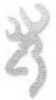 Browning Flat Buckmark Decal, 6 Inches, Silver Md: 3922005916