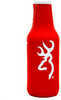 AES Browning Bottle Koozie Red/White