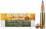 Caliber: 308 Grain Weight: 168 Manufacturer: Corbon Manufacturer Part #: DPX308168/20 Model: T-DPX Units Per Box: 20