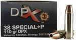 Caliber: 38 Special Grain Weight: 110 Manufacturer: Corbon Manufacturer Part #: DPX3811020 Model: DPX Size: 38 Units Per Box:20