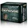 Liberty Civil Defense 10mm Auto 60Gr, nickle-Plated, Hollow-Point Ammunition 20 Per Box Manufacturer: Liberty Ammunition, Inc. Model: LA-Cd-10-032