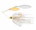 WAR EAGLE GOLD FRAME DOUBLE WILLOW SPINNERBAIT WHITE GOLD