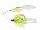 WAR EAGLE GOLD FRAME DOUBLE WILLOW SPINNERBAIT WHITE CHT