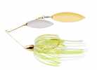 WAR EAGLE GOLD FRAME DOUBLE WILLOW SPINNERBAIT HOT WHITE CHT