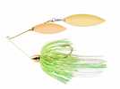 WAR EAGLE GOLD FRAME DOUBLE WILLOW SPINNERBAIT WHT LIME CHT