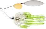 WAR EAGLE NICKEL FRAME TANDEM WILLOW SPINNRBT HOT WHITE SHAD