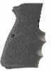 Hogue Rubber Grip With Finger Grooves Browning High Power 9mm Durable Synthetic Cobblestone Texture - Lightw