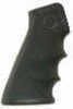 Hogue Overmolded AR-15/M-16 Rubber Grip With Finger Grooves Black Fits Any Firearm Standard Palm swells