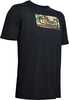 Under Armour Novelty Hunt Icon Tee Black/Forest Camo Large