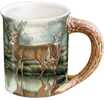 The raised, nature-themed images and sculpted handles make these stoneware mugs cherished collectibles. Microwave and dishwasher safe. Holds 16 oz. Produced exclusively by Wild Wings. 16 oz., 4Â½" hig...